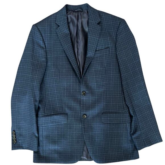 Ralph by Ralph Lauren Tops - Ralph Lauren Slim Fit Blazer 38R Navy Micro Check  Sport Coat Men Wool Canada